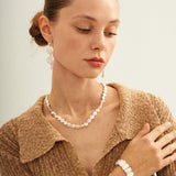 Rectangular Baroque Pearl Bracelet - Gembea Jewelry