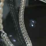 Pearl White Agate Long Necklace - Gembea Jewelry