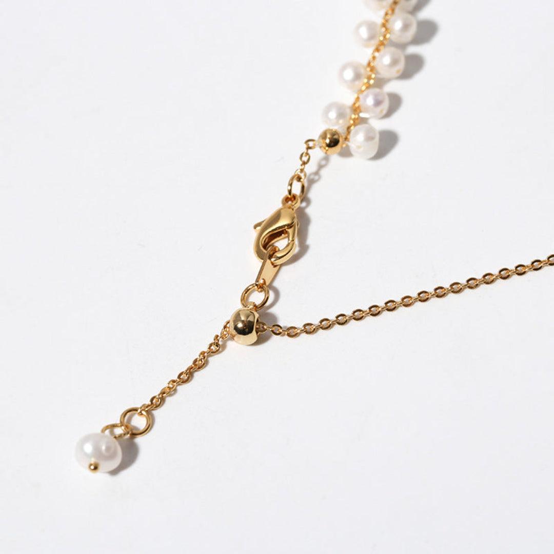 Love and the City Pull Pearl Choker Necklace - Gembea Jewelry