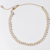 Love and the City Pull Pearl Choker Necklace - Gembea Jewelry