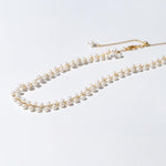 Love and the City Pull Pearl Choker Necklace - Gembea Jewelry