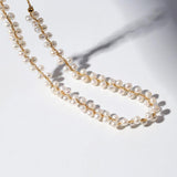 Love and the City Pull Pearl Choker Necklace - Gembea Jewelry