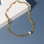 Love and the City Leaf Choker Necklace - Gembea Jewelry