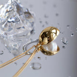 Oval Pendant Baroque Shaped Pearl Necklace - Gembea Jewelry