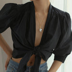 Baroque Pearl Pendant Long Necklace - Gembea Jewelry