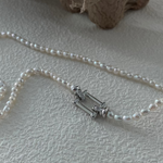 Double Layers Pearl Baroque Necklace - Gembea Jewelry
