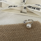 Gembea Jewelry Freshwater Pearl Zircon Ring