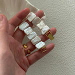 Rectangular Baroque Pearl Bracelet - Gembea Jewelry