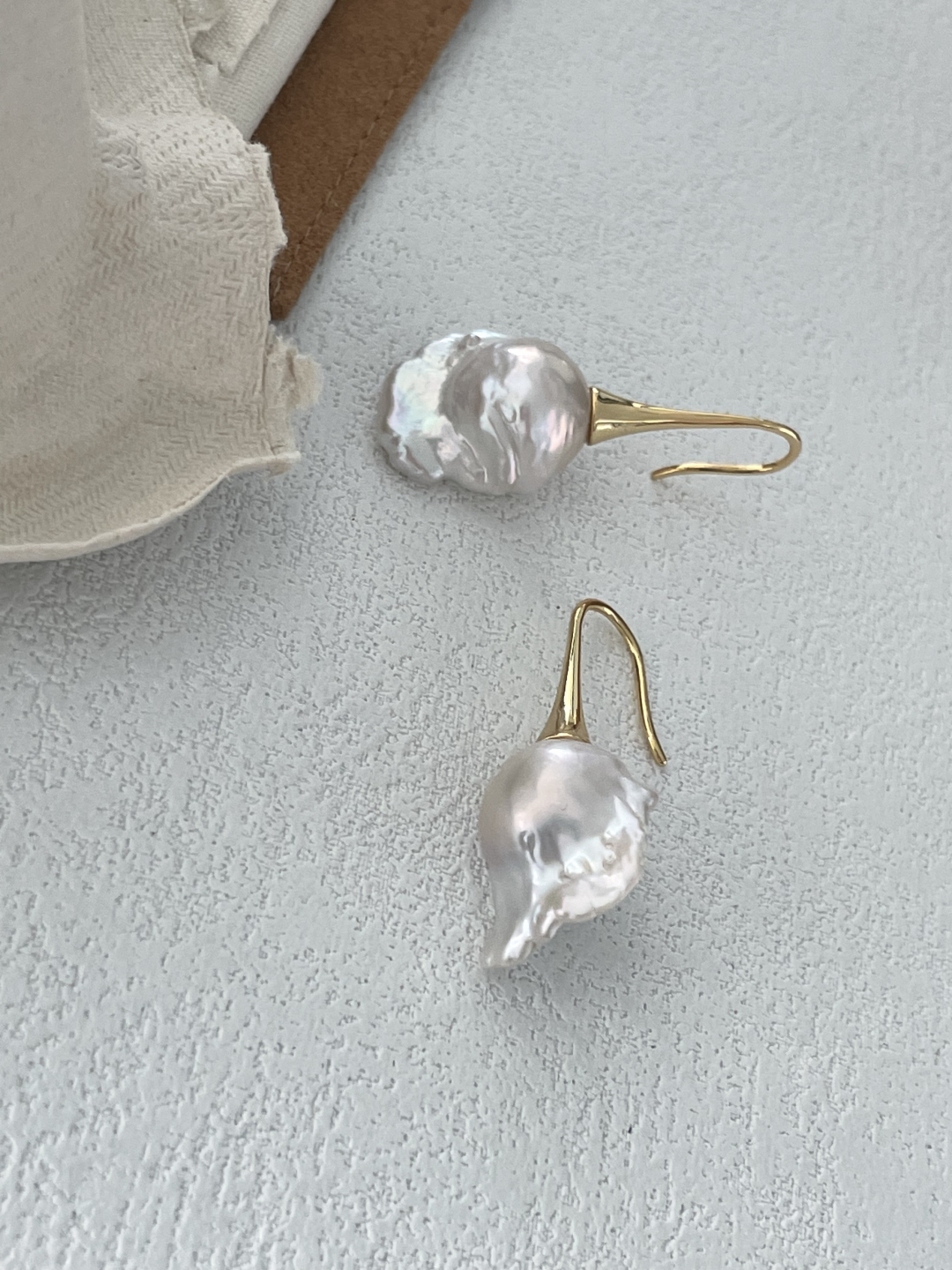 Gembea Jewelry Baroque Pearl Drop Ear Hook Earrings
