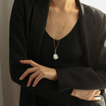 Baroque Pearl Pendant Long Necklace - Gembea Jewelry