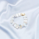 Rectangular Baroque Pearl Bracelet - Gembea Jewelry