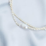 Double Layers Pearl Baroque Necklace - Gembea Jewelry