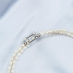Double Layers Pearl Baroque Necklace - Gembea Jewelry