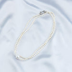 Double Layers Pearl Baroque Necklace - Gembea Jewelry