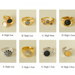 Style C Vintage Antique Three Silver Coins Ring