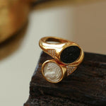 Style A Vintage Antique Coin Lion Bee Ring-Gembea Jewelry