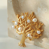 Antique Money Tree Pearl Brooch gembea jewelry