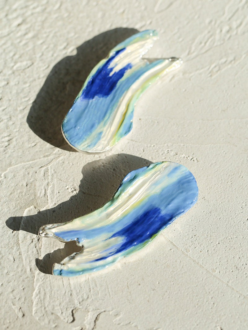 Artistic Colorful Oil Painting Brooch gembea jewelry