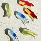 Artistic Colorful Oil Painting Brooch gembea jewelry