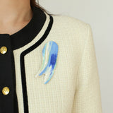 Artistic Colorful Oil Painting Brooch gembea jewelry