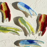 Artistic Colorful Oil Painting Brooch gembea jewelry