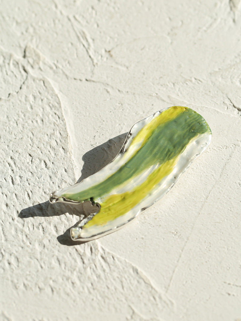 Artistic Colorful Oil Painting Brooch gembea jewelry