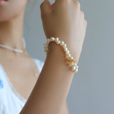 Asymmetrical Freshwater Pearl Bracelet