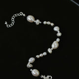 Baroque Pearl Black Agate Beaded Bracelet - Gembea Jewelry