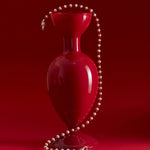 Bean Pod Red Agate Pearl Beaded Necklace gembea jewelry