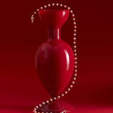 Bean Pod Red Agate Pearl Beaded Necklace gembea jewelry