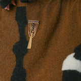 Black Agate Ball Stone Tassel Brooch gembea jewelry