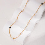 Sterling Silver and Black Agate Pearl Necklaces - Gembea Jewelry