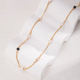 Sterling Silver and Black Agate Pearl Necklaces - Gembea Jewelry