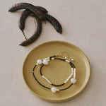 Black Spinel Baroque Pearl Necklace gembea jewelry