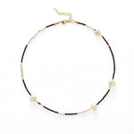 Black Spinel Baroque Pearl Necklace gembea jewelry
