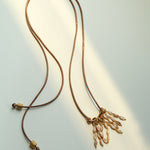 Boho Style Shell Tassel Pendant Necklace gembea jewelry