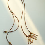 Boho Style Shell Tassel Pendant Necklace gembea jewelry