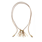 Boho Style Shell Tassel Pendant Necklace gembea jewelry