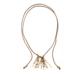 Boho Style Shell Tassel Pendant Necklace gembea jewelry