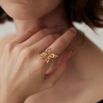 Butterfly Style 18K Gold Plated Rings - Gembea Jewelry