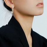 Natural Freshwater Pearl Earrings French Classic - Gembea Jewelry