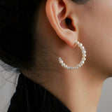 Natural Freshwater Pearl Earrings French Classic - Gembea Jewelry