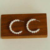 Natural Freshwater Pearl Earrings French Classic - Gembea Jewelry