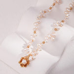 Camellia Unique Pendant Freshwater Pearl Necklaces - Gembea Jewelry