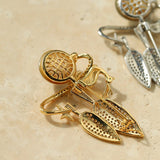 Christmas Deer Mabe Pearl Brooch gembea jewelry