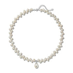 Classic Misplaced Pearl Necklace gembea jewelry