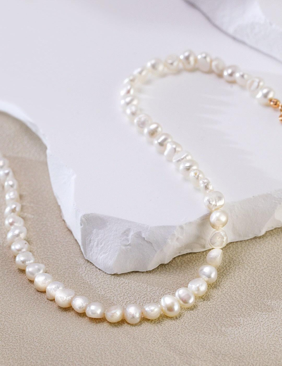 Classic Shaped Baroque Pearl Necklaces - Gembea Jewelry