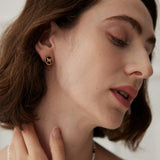 Commuter Black Agate Butterfly Stud Earrings - Gembea Jewelry