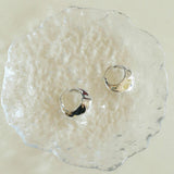 Commuter Twist Floral Geometric Metal Earrings - Gembea Jewelry