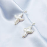 Crucifix Baroque Pendant Drop Earrings - Gembea Jewelry